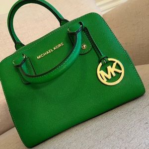Green Michael Kors Handbag